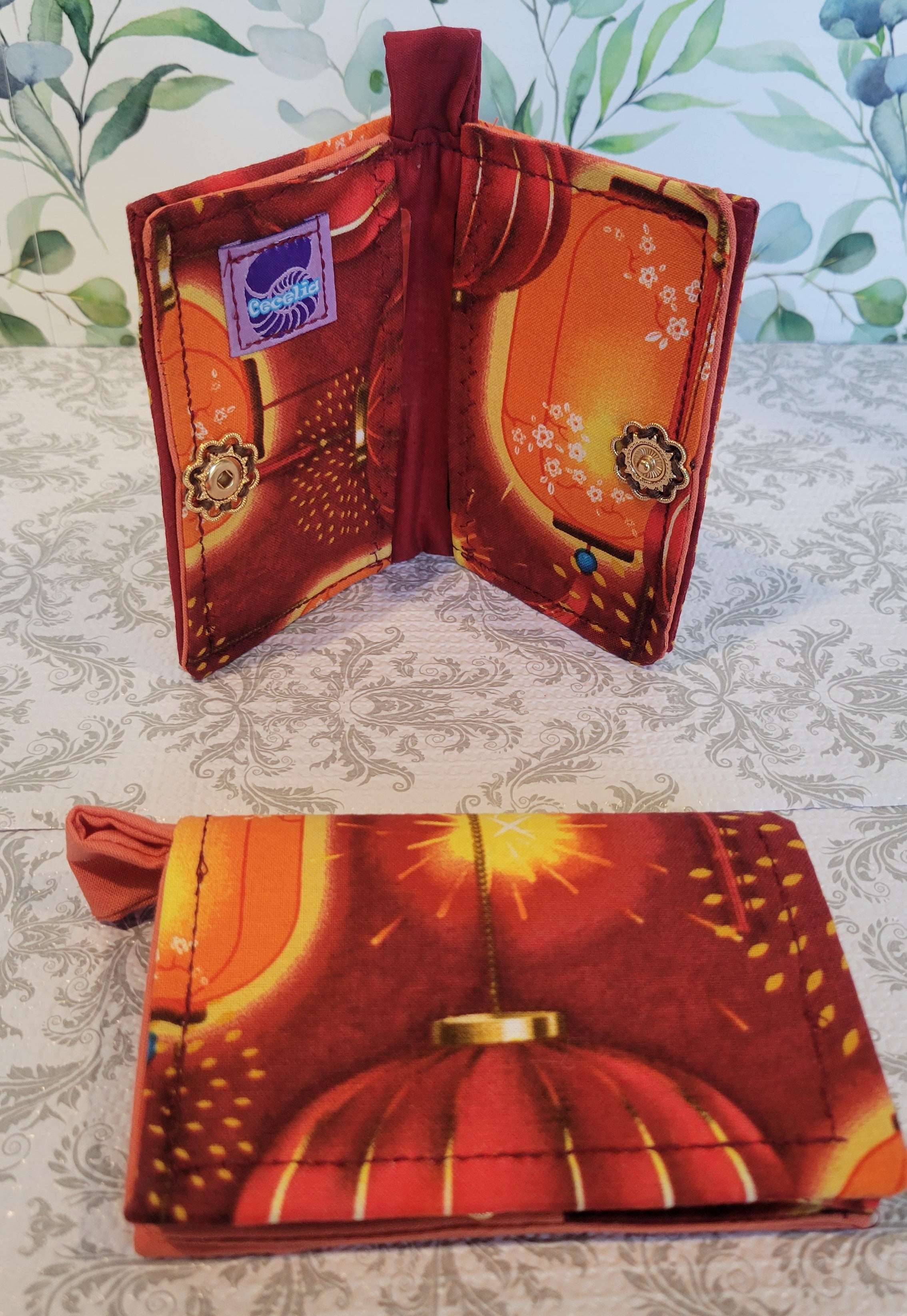 Lantern Festival in Red and Orange in the Javier Wallet Style