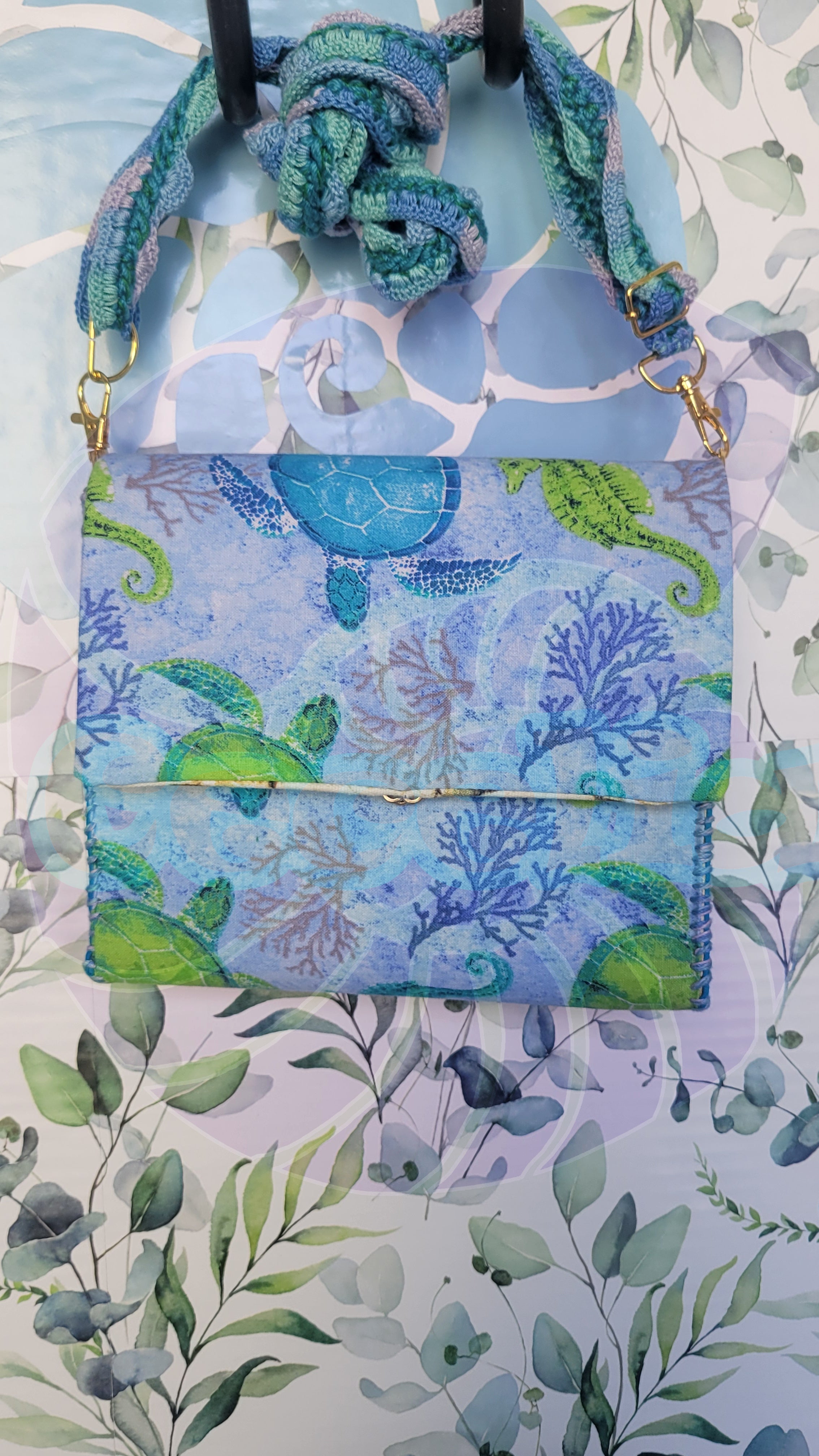 Sea Turtle Flores Purse