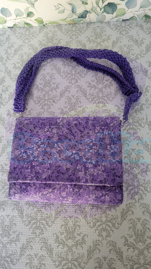 Purple Floral Purse in the Flores Style