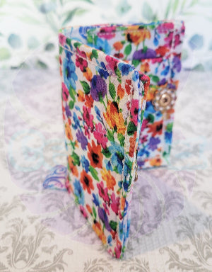 Watercolor Wild Flowers in the Rick Wallet Style