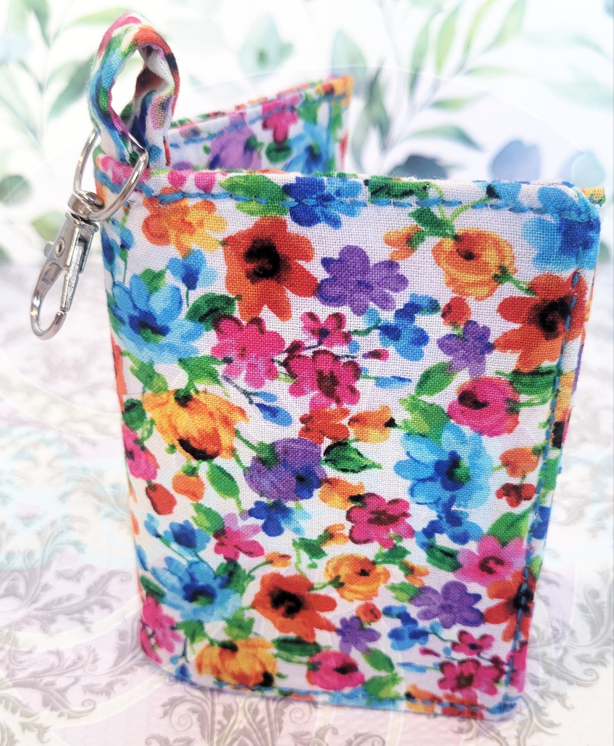 Watercolor Wild Flowers in the Javier Wallet Style