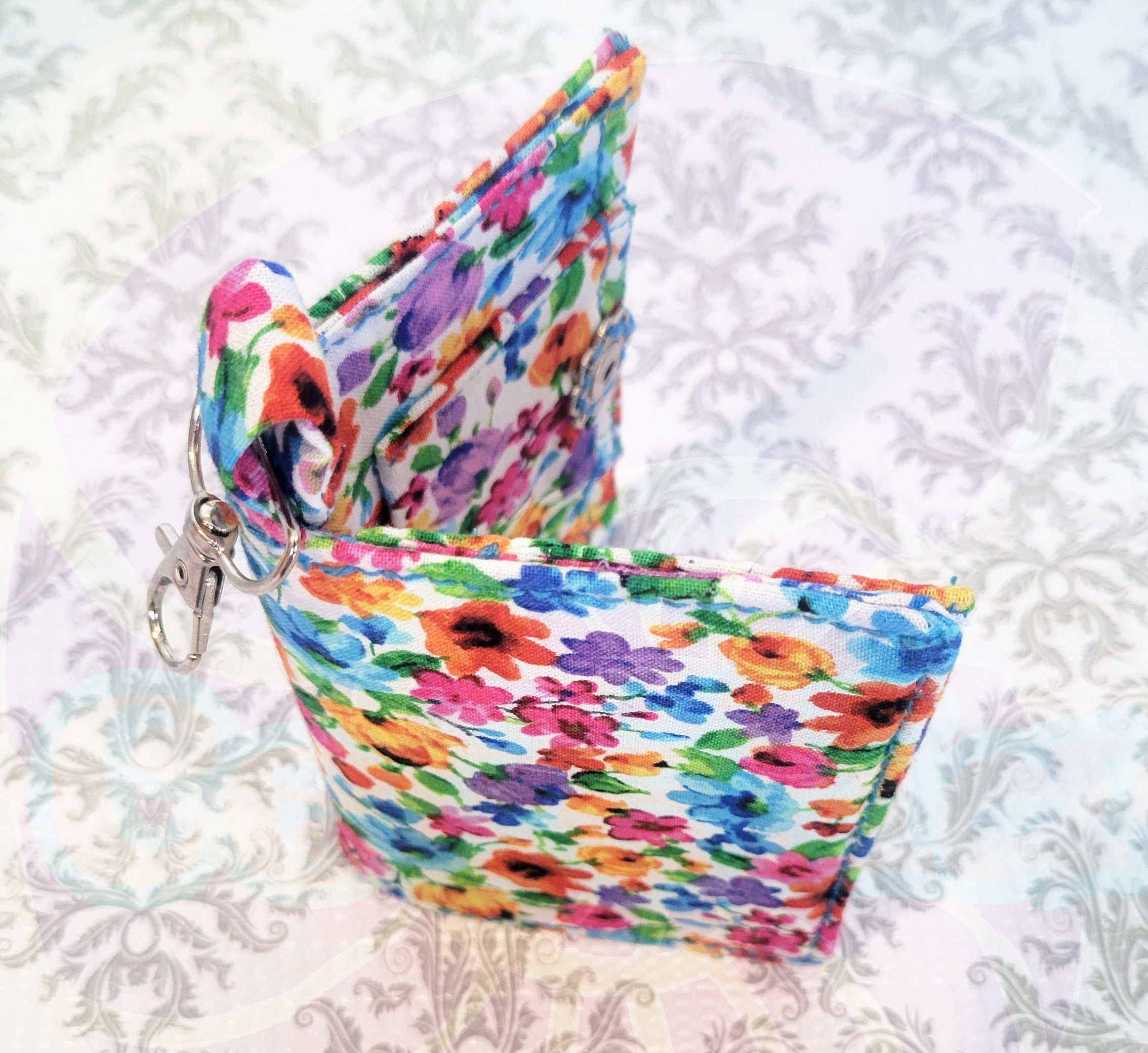 Watercolor Wild Flowers in the Javier Wallet Style