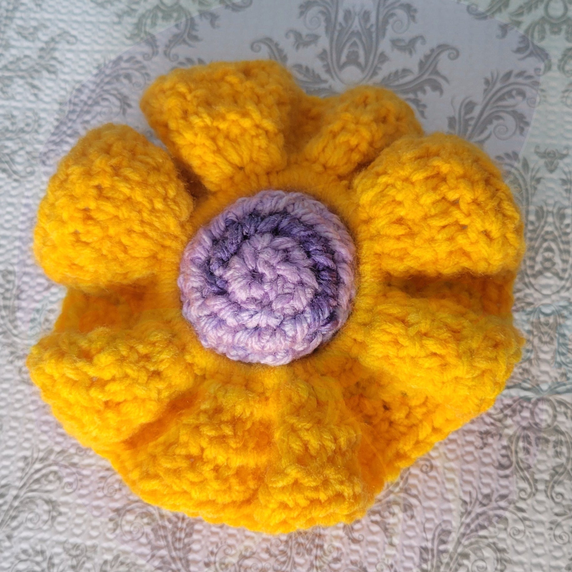 Gold Yellow Scrunchy