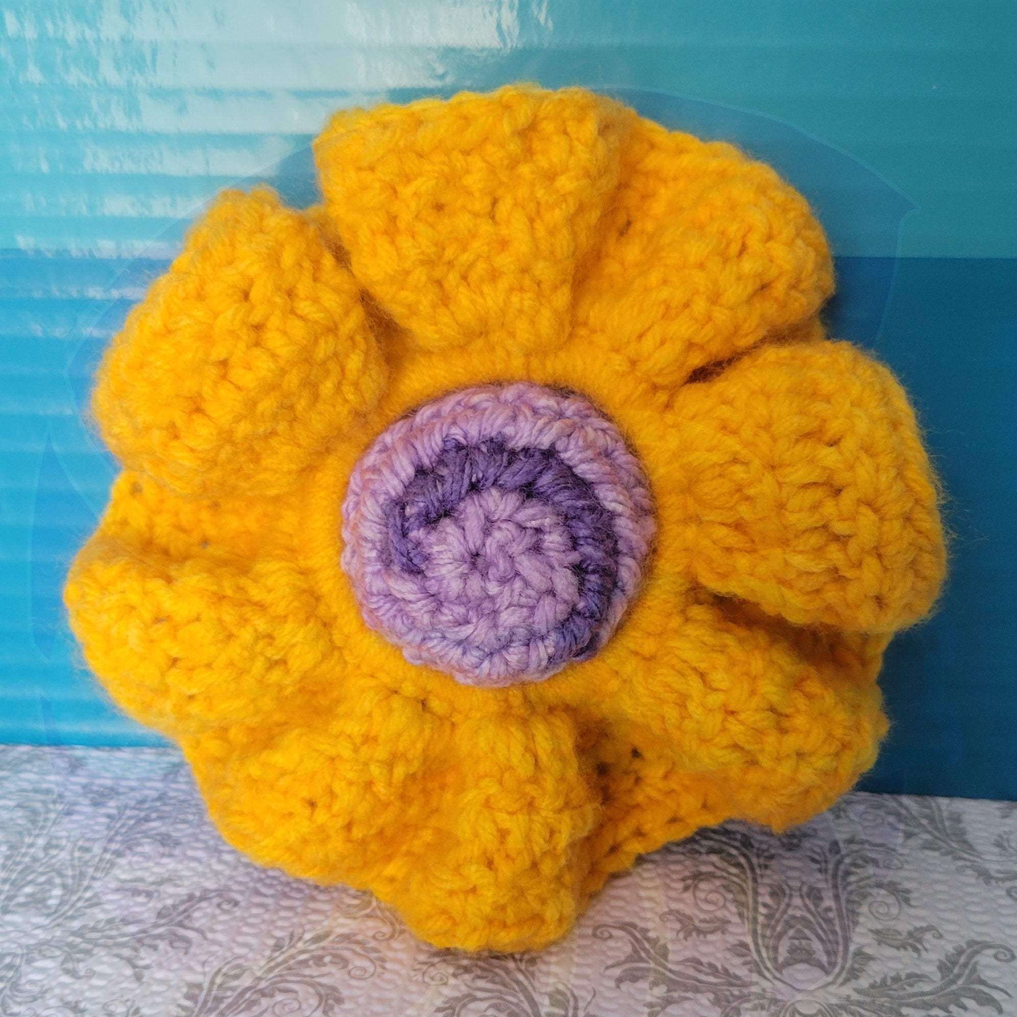 Gold Yellow Scrunchy