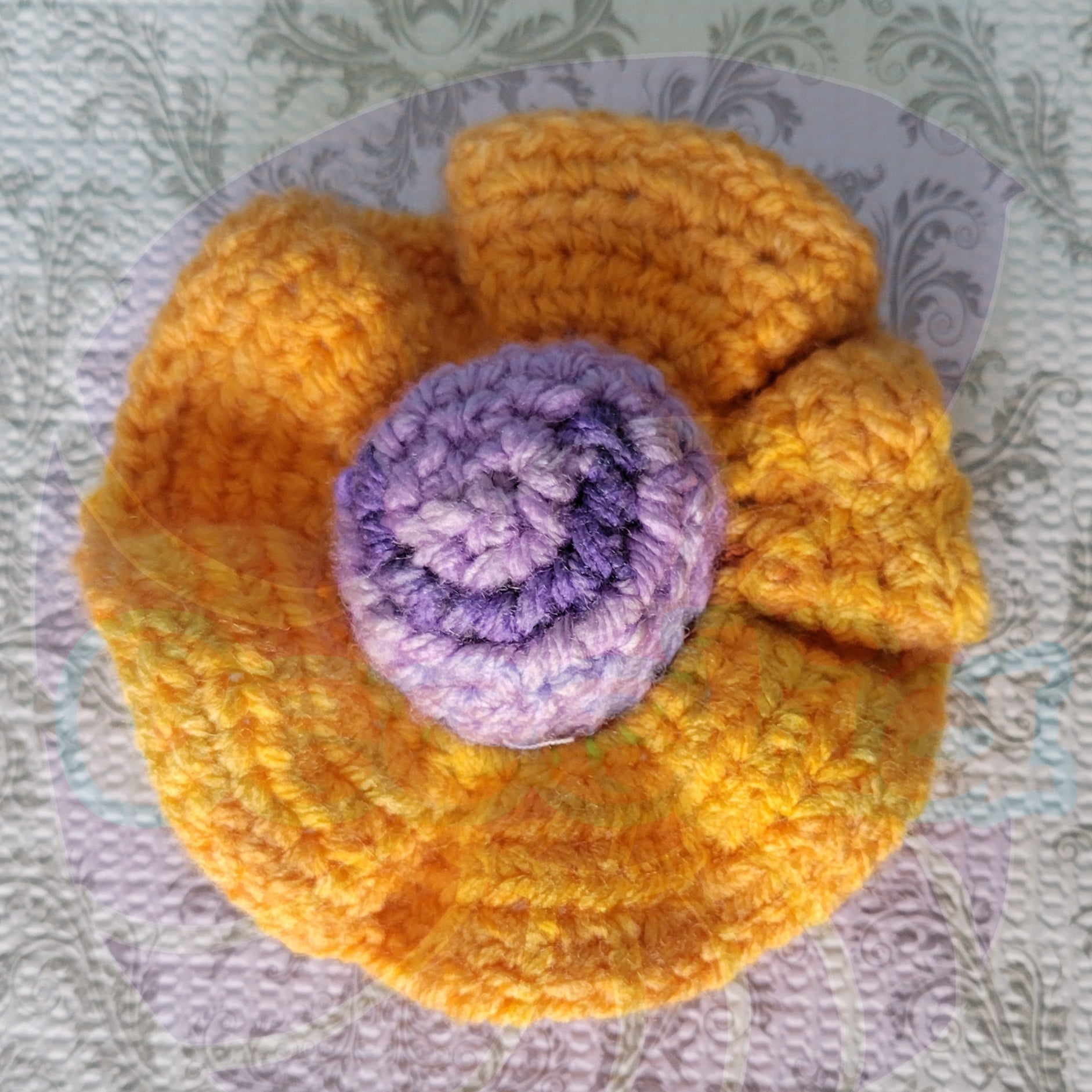 Gold Yellow Scrunchy