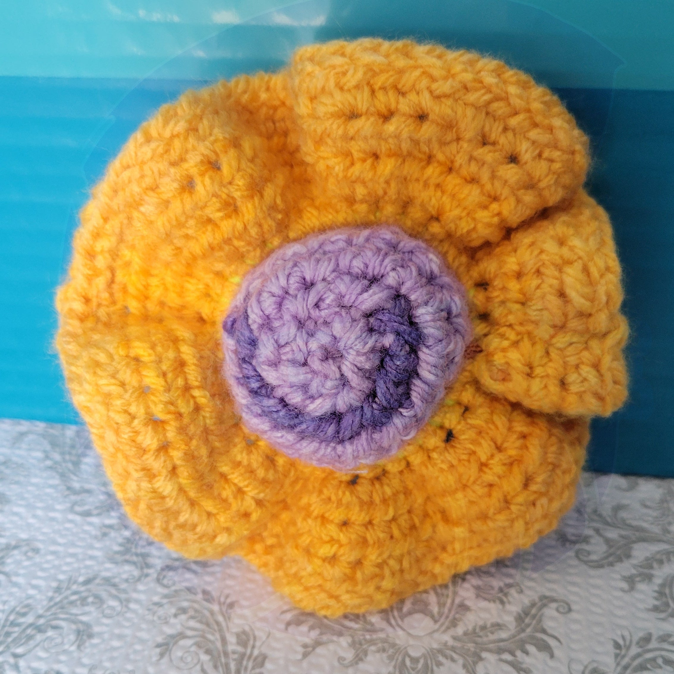 Gold Yellow Scrunchy