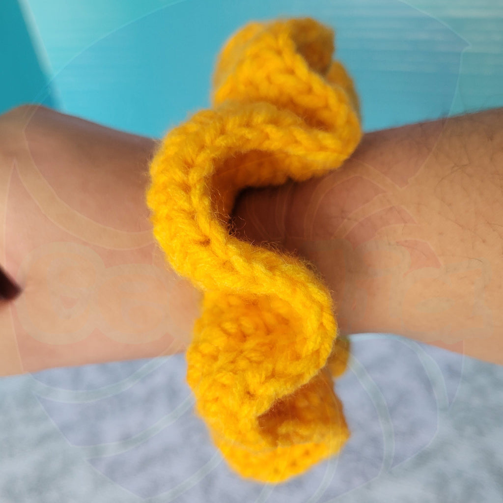 Gold Yellow Scrunchy