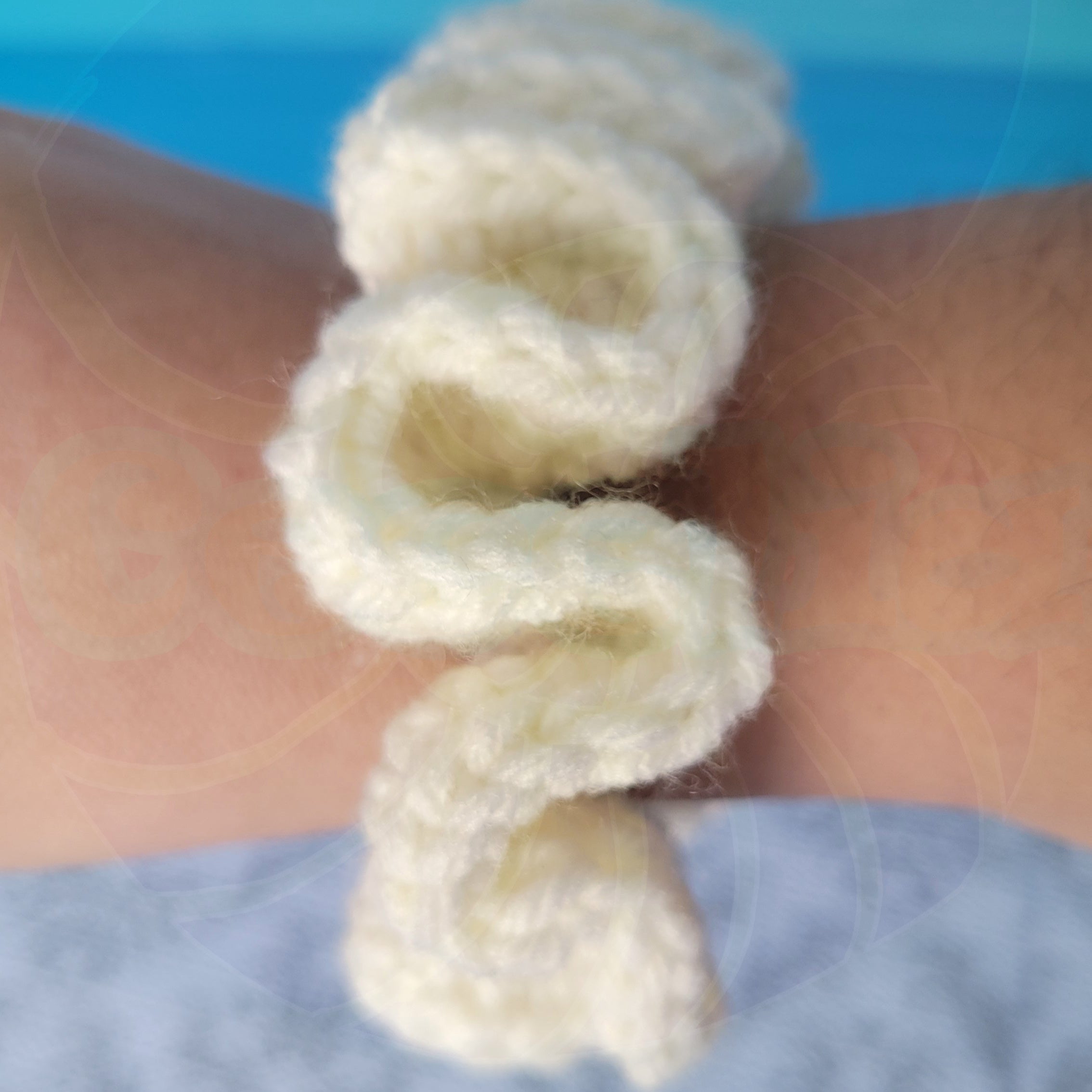 White Scrunchies