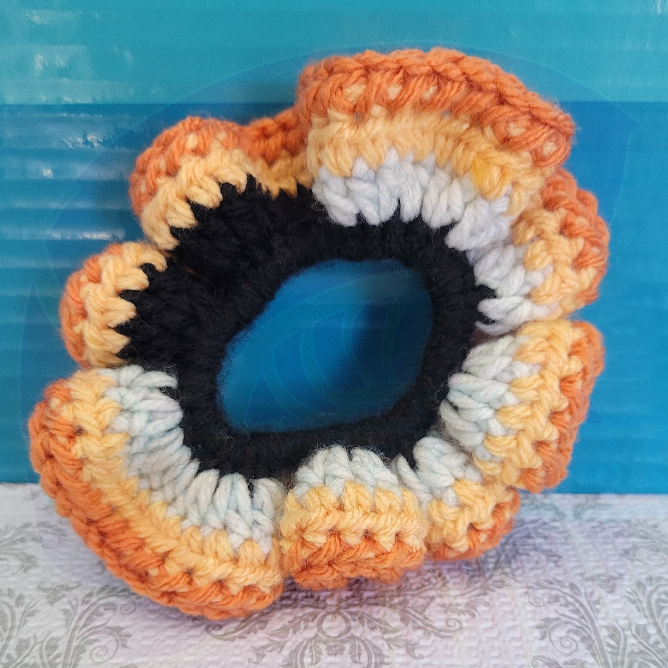Eye of the Tiger Orange Scrunchy