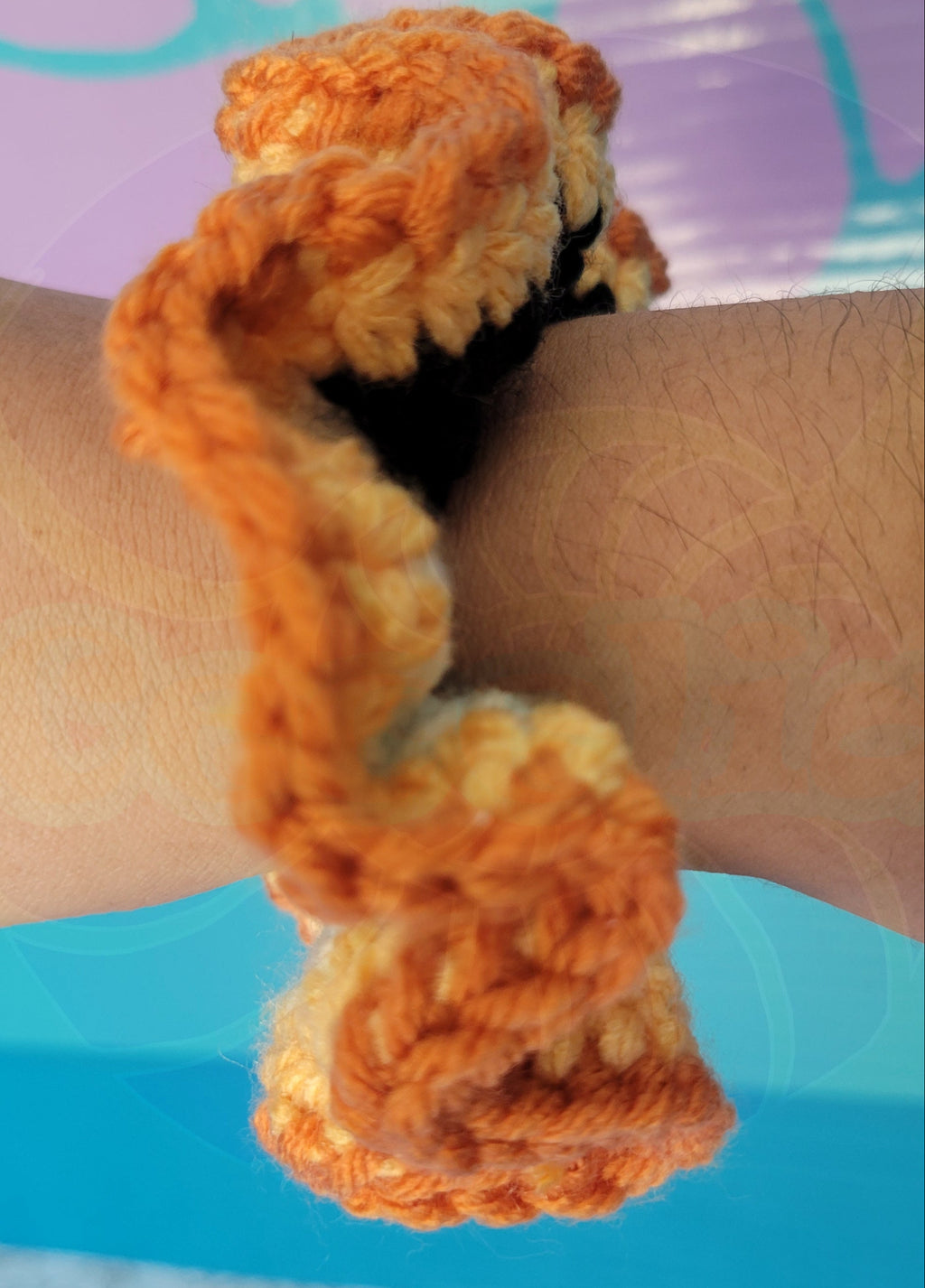Eye of the Tiger Orange Scrunchy
