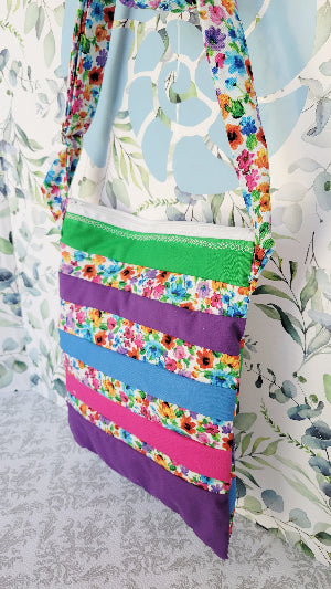 Watercolor Wild Flowers in Angelica Purse Style