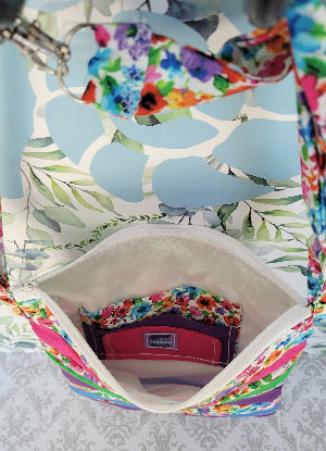 Watercolor Wild Flowers in Angelica Purse Style