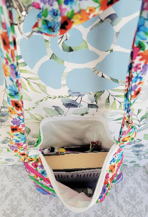 Watercolor Wild Flowers in Angelica Purse Style