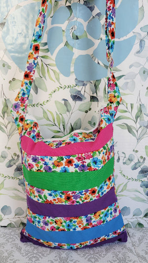 Watercolor Wild Flowers in Angelica Purse Style