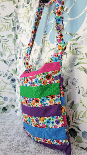 Watercolor Wild Flowers in Angelica Purse Style