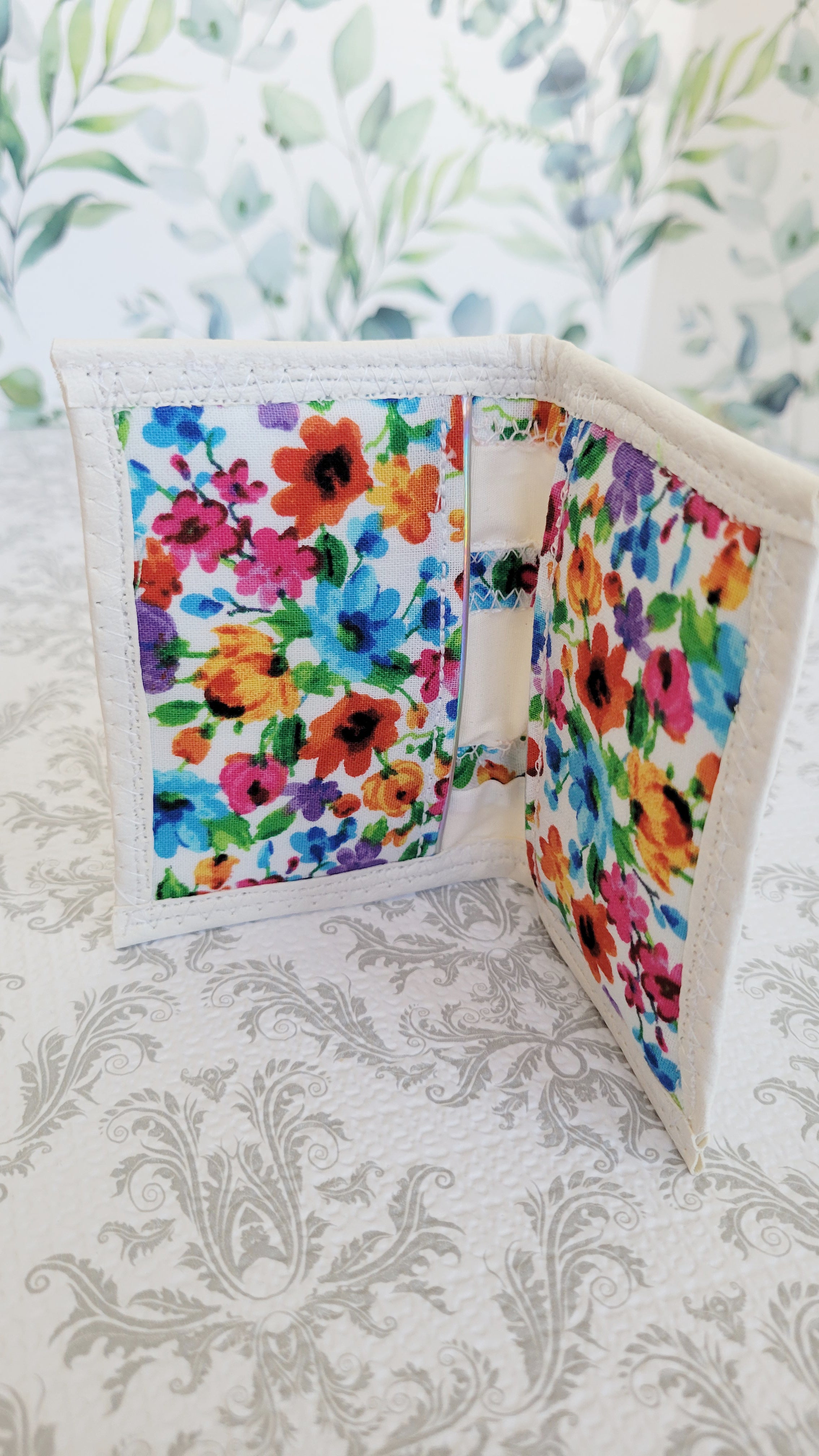 Watercolor Wild Flowers in cabbage style Wallet