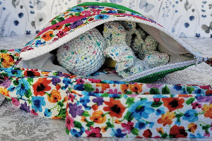 Watercolor Wild Flowers in Angelica Purse Style