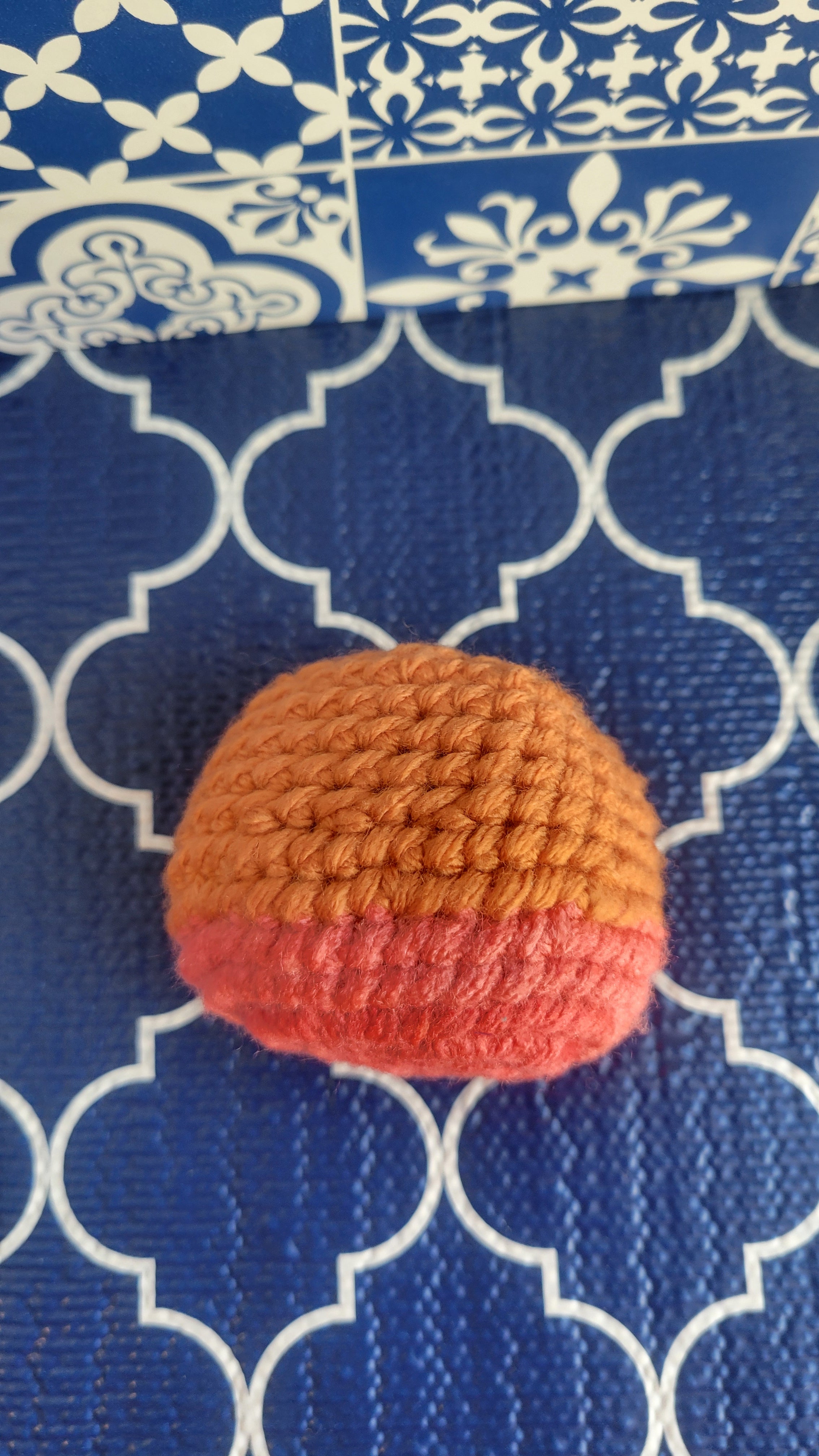 Stress Ball in Orange and Pink