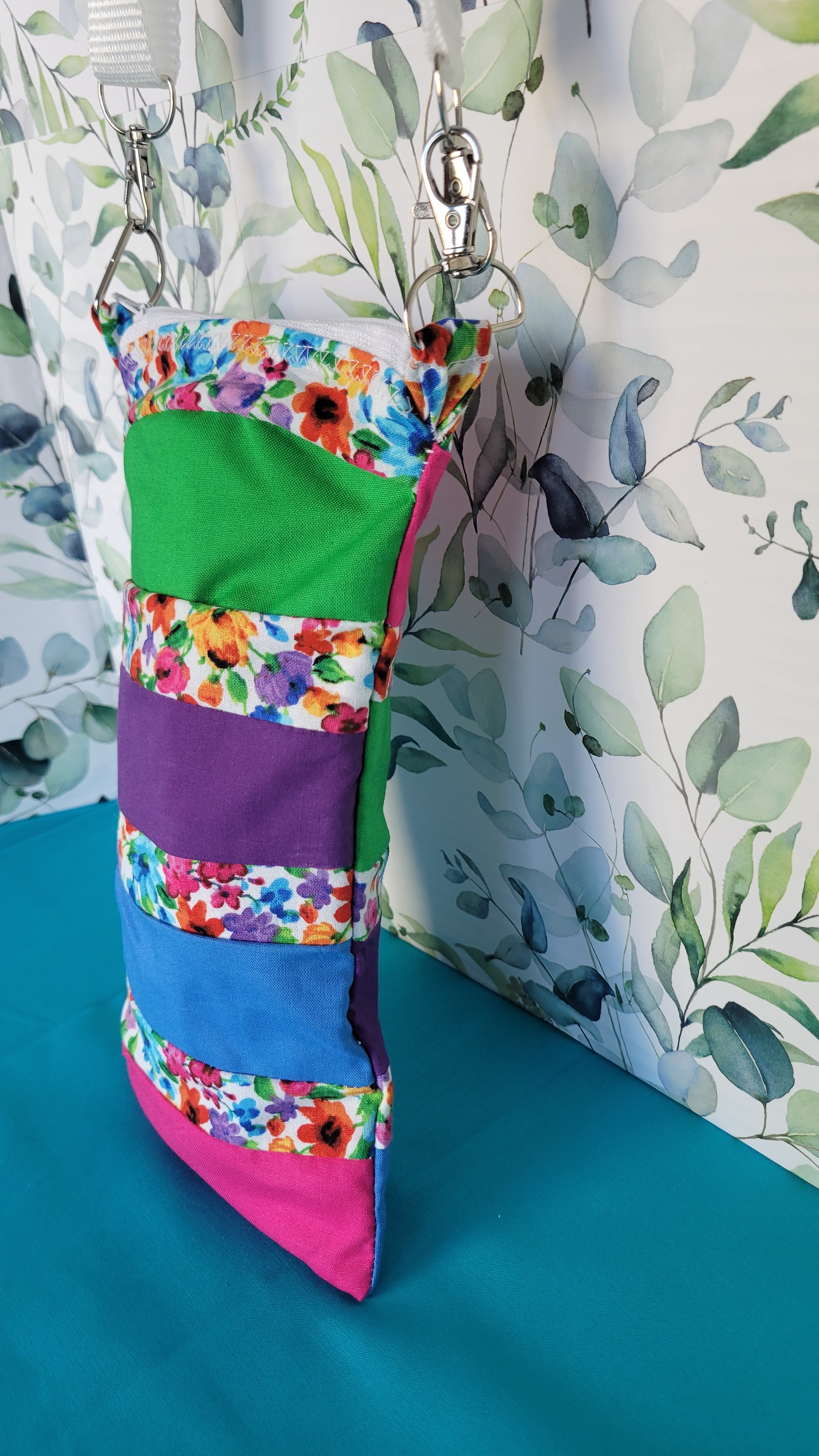 Watercolor Wild Flower in a small Size Katie Purse Style